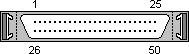 SCSI-II External Hi D-Sub (Single-ended)
