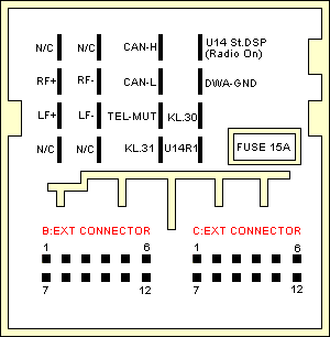 AUDI RNS-E (4B0 035 192P) : Pinout cable and connector ... 2012 pioneer 16 pin wiring harness diagram 